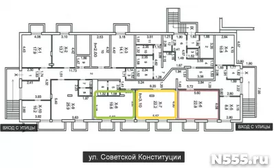 22 м2 в цоколе на ул. Советской конституции фото 3